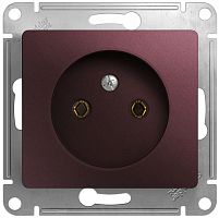 Розетка без заземления без рамки Systeme Electric Glossa 1-м. баклажан картинка